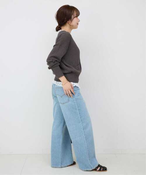 SLOBE IENA(スローブイエナ)の「《WEB限定/追加》SLOBE レザーグルカサンダル(サンダル・レディース・ブラック/ベージュ・23cm/23.5cm/24cm/24.5cm)」の5枚目の写真