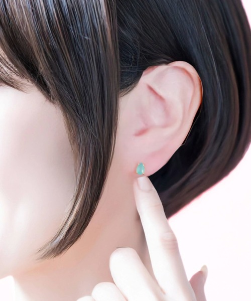 CERCA(チェルカ)の「SARINOHANA/ドロップピアス/SILVER925/18Kコーティング(ピアス(両耳用)・レディース・C/D/E/F/B/A・FREE)」の4枚目の写真