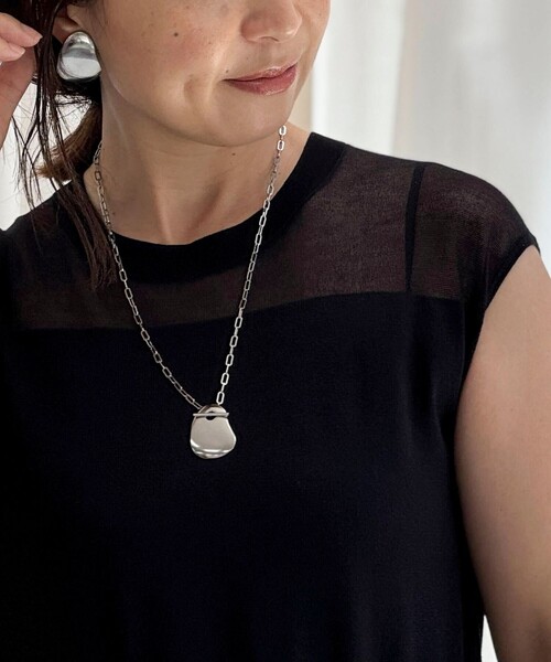 NOLLEY’S（ノーリーズ）の「【grace grace/グラスグラス】ピアットチェーンネックレス（ネックレス・レディース・ゴールド/シルバー・FREE）」の4枚目の写真