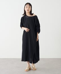 ギャザーオフショルワンピース