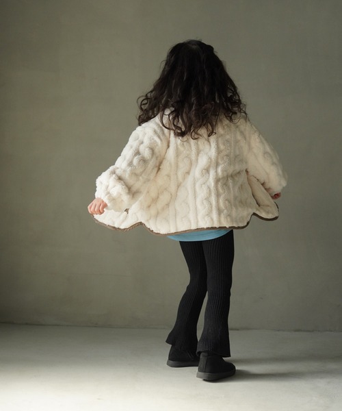 MAKE YOUR DAY（メイクユアデイ）の「ニットフレアパンツ■80～140cm（その他パンツ・キッズ・ベージュ/ブラック・100/140/120/110/90/80/130）」の3枚目の写真