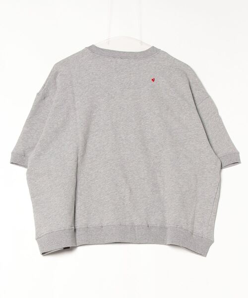 DOUBLE STANDARD CLOTHING（ダブルスタンダードクロージング）の「ベアプリント裏毛ニット（ニット/セーター・レディース・グレー/オフホワイト・FREE）」の3枚目の写真