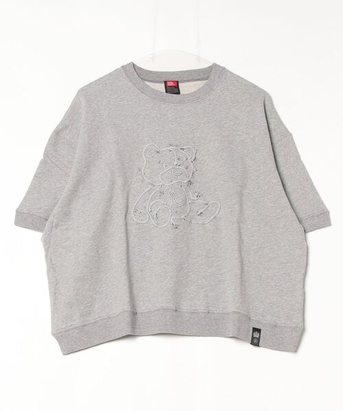 DOUBLE STANDARD CLOTHING(ダブルスタンダードクロージング)の「ベアプリント裏毛ニット(ニット/セーター・レディース・グレー/オフホワイト・FREE)」の18枚目の写真