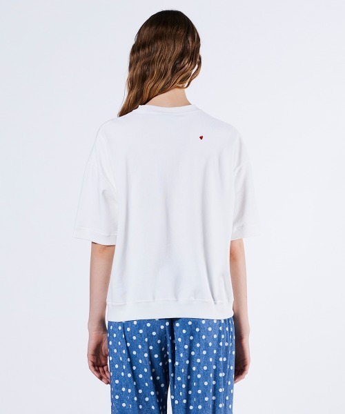 DOUBLE STANDARD CLOTHING(ダブルスタンダードクロージング)の「ベアプリント裏毛ニット(ニット/セーター・レディース・グレー/オフホワイト・FREE)」の6枚目の写真
