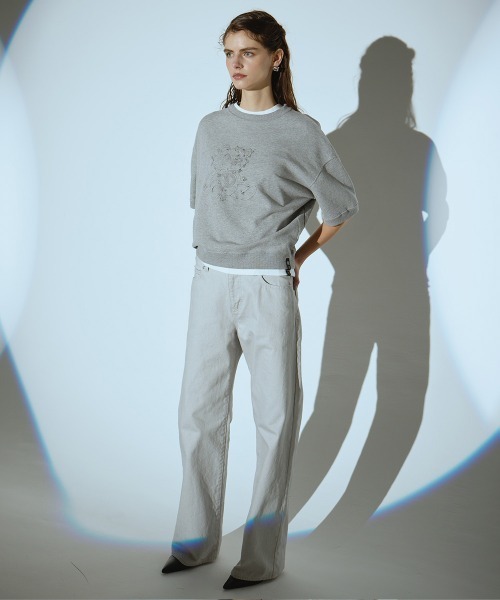 DOUBLE STANDARD CLOTHING(ダブルスタンダードクロージング)の「ベアプリント裏毛ニット(ニット/セーター・レディース・グレー/オフホワイト・FREE)」の16枚目の写真