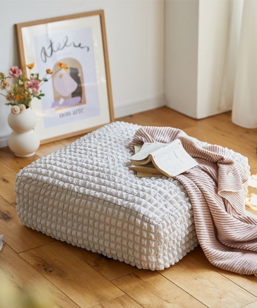 クッションになる布団収納ケース ぽこぽこデザイン 【furry doudou