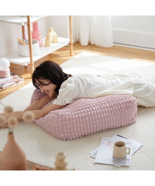 クッションになる布団収納ケース ぽこぽこデザイン 【furry doudou