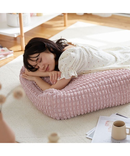 クッションになる布団収納ケース ぽこぽこデザイン 【furry doudou