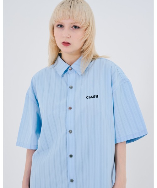 【新品】Bonny : デザインブラウス ストライプシャツ LADY LIKE ブラウス シャツ 「春夏新作」デザインポケット