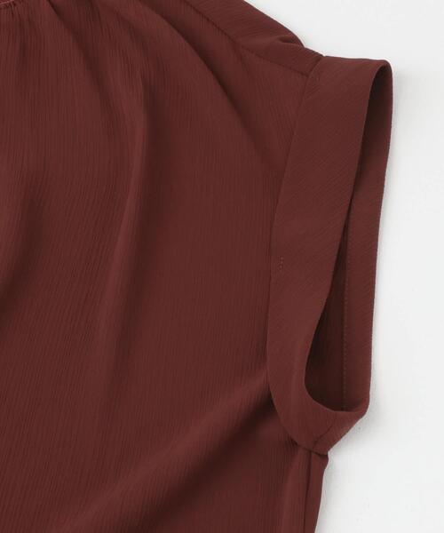 URBAN RESEARCH ROSSO WOMEN（アーバンリサーチ　ロッソ）の「『WEB限定』シャーリングスキッパーブラウス（シャツ/ブラウス・レディース・ブラウン/ミント/ライトベージュ・FREE）」の12枚目の写真