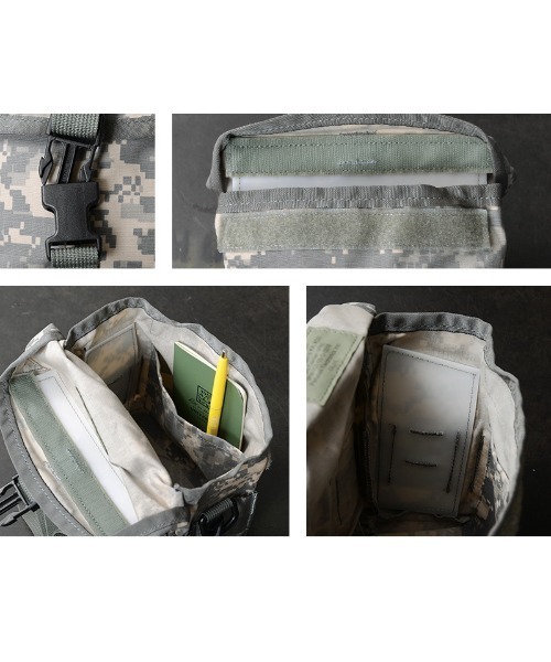 MILITARY(ミリタリー)の「実物 新品 デッドストック 米軍 チャプレンキットポーチ ACU(UCP)(ショルダーバッグ・メンズ・グレー系カモフラージュ・ONE SIZE)」の8枚目の写真