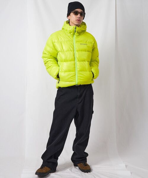 BEN DAVIS（ベンデイビス）の「【BEN DAVIS（ベンデイビス）】BD HOODED PUFFER JACKET / オーバーサイズ フーディ ジャケット 中綿 ダウン パファー ドローコード（ダウンジャケット/コート・メンズ・イエロー系その他/ダークネイビー/ベージュ系その他4/スカイブルー・LARGE/MEDIUM/X-LARGE）」の5枚目の写真