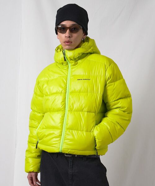 BEN DAVIS（ベンデイビス）の「【BEN DAVIS（ベンデイビス）】BD HOODED PUFFER JACKET / オーバーサイズ フーディ ジャケット 中綿 ダウン パファー ドローコード（ダウンジャケット/コート・メンズ・イエロー系その他/ダークネイビー/ベージュ系その他4/スカイブルー・LARGE/MEDIUM/X-LARGE）」の6枚目の写真