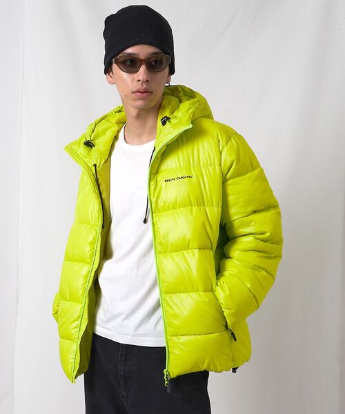 BEN DAVIS（ベンデイビス）の「【BEN DAVIS（ベンデイビス）】BD HOODED PUFFER JACKET / オーバーサイズ フーディ ジャケット 中綿 ダウン パファー ドローコード（ダウンジャケット/コート・メンズ・イエロー系その他/ダークネイビー/ベージュ系その他4/スカイブルー・LARGE/MEDIUM/X-LARGE）」の7枚目の写真