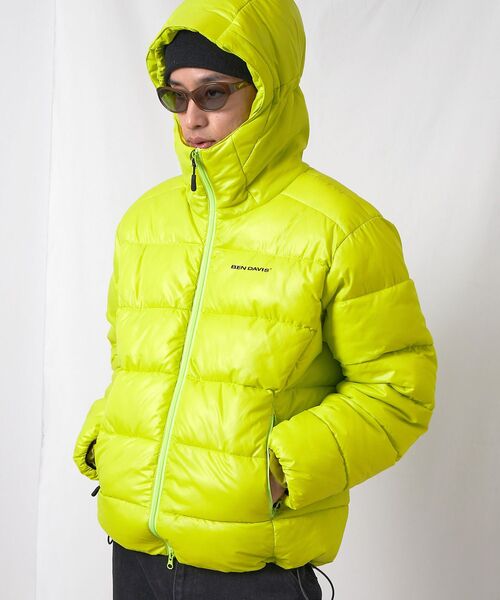 BEN DAVIS（ベンデイビス）の「【BEN DAVIS（ベンデイビス）】BD HOODED PUFFER JACKET / オーバーサイズ フーディ ジャケット 中綿 ダウン パファー ドローコード（ダウンジャケット/コート・メンズ・イエロー系その他/ダークネイビー/ベージュ系その他4/スカイブルー・LARGE/MEDIUM/X-LARGE）」の8枚目の写真