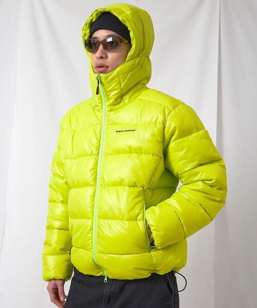 BEN DAVIS（ベンデイビス）の「【BEN DAVIS（ベンデイビス）】BD HOODED PUFFER JACKET / オーバーサイズ フーディ ジャケット 中綿 ダウン パファー ドローコード（ダウンジャケット/コート・メンズ・イエロー系その他/ダークネイビー/ベージュ系その他4/スカイブルー・LARGE/MEDIUM/X-LARGE）」の9枚目の写真