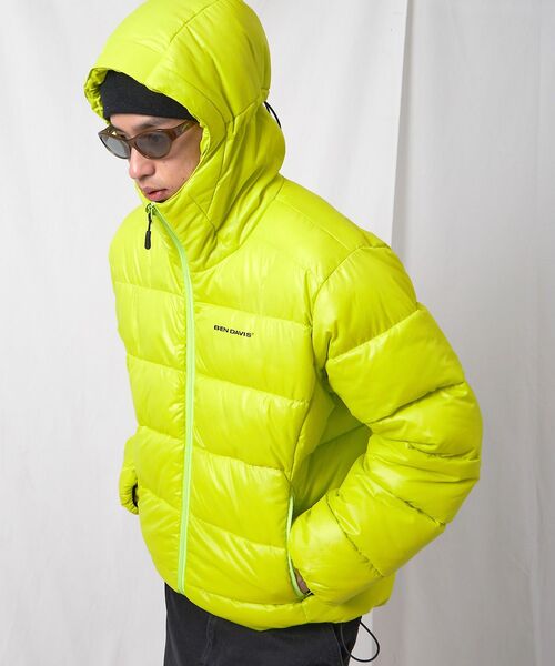 BEN DAVIS（ベンデイビス）の「【BEN DAVIS（ベンデイビス）】BD HOODED PUFFER JACKET / オーバーサイズ フーディ ジャケット 中綿 ダウン パファー ドローコード（ダウンジャケット/コート・メンズ・イエロー系その他/ダークネイビー/ベージュ系その他4/スカイブルー・LARGE/MEDIUM/X-LARGE）」の11枚目の写真