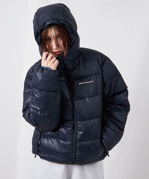BEN DAVIS（ベンデイビス）の「【BEN DAVIS（ベンデイビス）】BD HOODED PUFFER JACKET / オーバーサイズ フーディ ジャケット 中綿 ダウン パファー ドローコード（ダウンジャケット/コート・メンズ・イエロー系その他/ダークネイビー/ベージュ系その他4/スカイブルー・LARGE/MEDIUM/X-LARGE）」の15枚目の写真