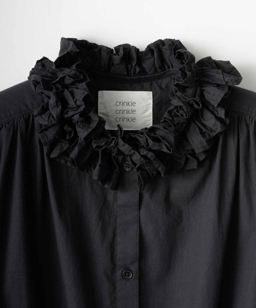 セール】【crinkle crinkle crinkle】cotton frill collar