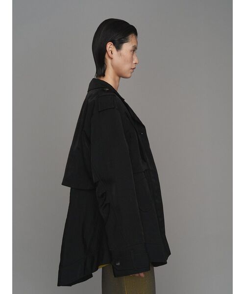 UN3D.(アンスリード)の「CURVE FLAP FIELD JK / カーブフラップフィールドジャケット(ミリタリージャケット・レディース・カーキ/ブラック・38/36)」の3枚目の写真
