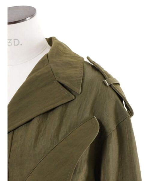 UN3D.(アンスリード)の「CURVE FLAP FIELD JK / カーブフラップフィールドジャケット(ミリタリージャケット・レディース・カーキ/ブラック・38/36)」の13枚目の写真