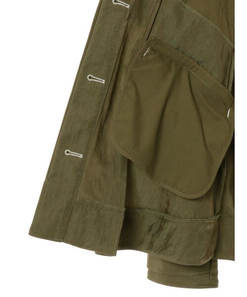 UN3D.(アンスリード)の「CURVE FLAP FIELD JK / カーブフラップフィールドジャケット(ミリタリージャケット・レディース・カーキ/ブラック・38/36)」の16枚目の写真