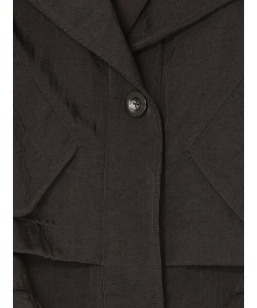 UN3D.(アンスリード)の「CURVE FLAP FIELD JK / カーブフラップフィールドジャケット(ミリタリージャケット・レディース・カーキ/ブラック・38/36)」の20枚目の写真