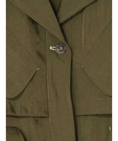 UN3D.(アンスリード)の「CURVE FLAP FIELD JK / カーブフラップフィールドジャケット(ミリタリージャケット・レディース・カーキ/ブラック・38/36)」の19枚目の写真