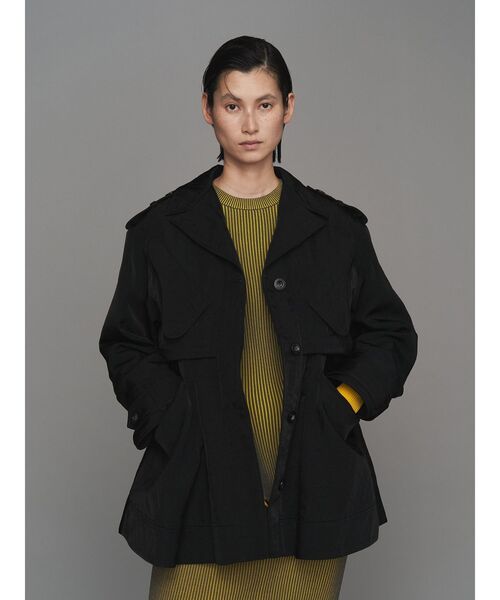 UN3D.(アンスリード)の「CURVE FLAP FIELD JK / カーブフラップフィールドジャケット(ミリタリージャケット・レディース・カーキ/ブラック・38/36)」の22枚目の写真