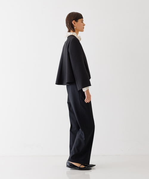 DESIGNWORKS（デザインワークス）の「2WAYストレッチワイドパンツ（その他パンツ・レディース・ホワイト/ブラック・36/38）」の4枚目の写真