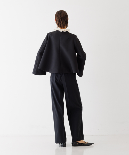 DESIGNWORKS（デザインワークス）の「2WAYストレッチワイドパンツ（その他パンツ・レディース・ホワイト/ブラック・36/38）」の5枚目の写真