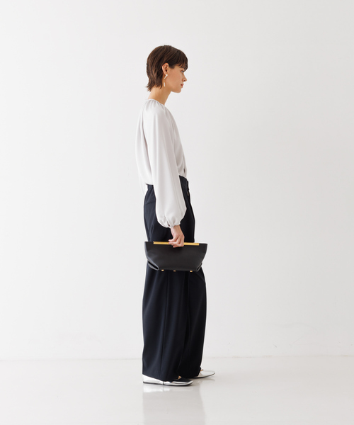 DESIGNWORKS（デザインワークス）の「2WAYストレッチワイドパンツ（その他パンツ・レディース・ホワイト/ブラック・36/38）」の7枚目の写真