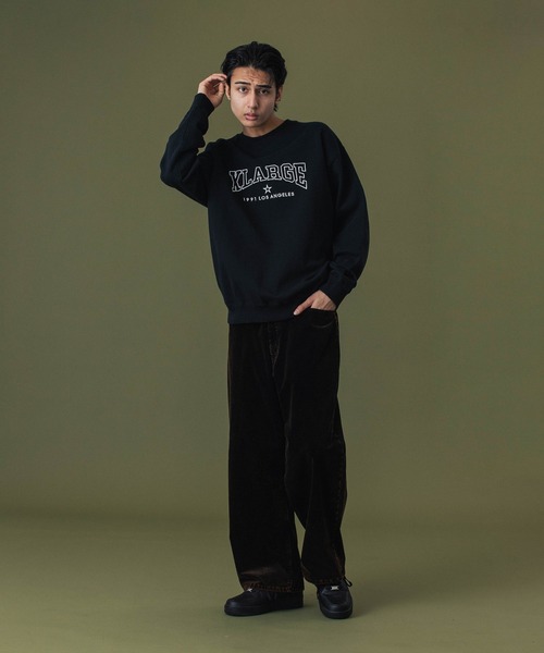 セール】BRIDGE LOGO CREWNECK SWEATSHIRT（スウェット）｜XLARGE