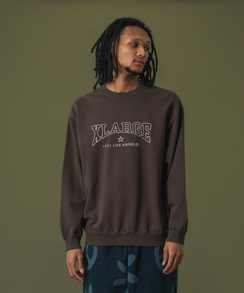 セール】BRIDGE LOGO CREWNECK SWEATSHIRT（スウェット）｜XLARGE