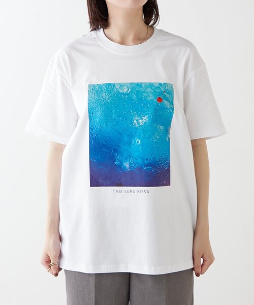 BIRTHDAY BAR（バースデイバー）の「旅する喫茶×BIRTHDAY BAR　プリントTシャツ（Tシャツ/カットソー・レディース・ピンク/イエロー/ブルー・0）」の6枚目の写真