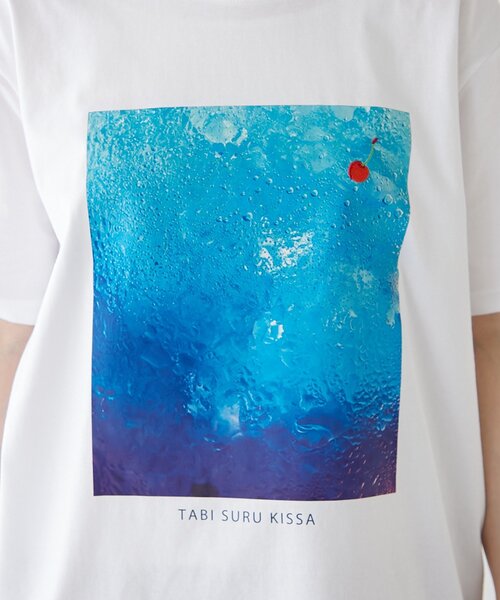 BIRTHDAY BAR（バースデイバー）の「旅する喫茶×BIRTHDAY BAR　プリントTシャツ（Tシャツ/カットソー・レディース・ピンク/イエロー/ブルー・0）」の7枚目の写真