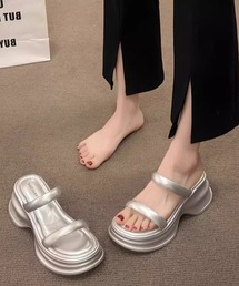 サンセルフ　メタリックフラットシューズ　23cm SANSeLF パンプス Se メタリックフラットシューズ sans1