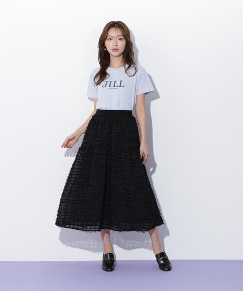 JILL by JILL STUART（ジルバイジルスチュアート）の「◇フェザーチェックスカート（スカート・レディース・ホワイト/ブラック・FREE）」の6枚目の写真