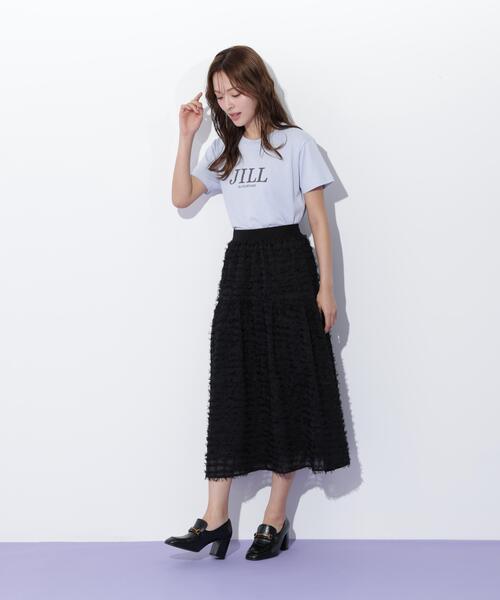 JILL by JILL STUART（ジルバイジルスチュアート）の「◇フェザーチェックスカート（スカート・レディース・ホワイト/ブラック・FREE）」の8枚目の写真