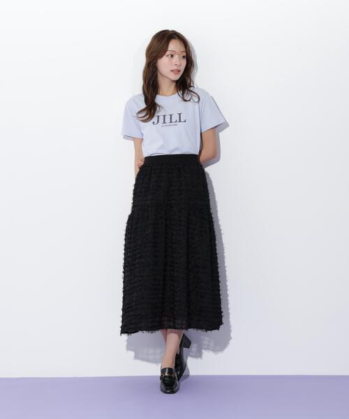 JILL by JILL STUART（ジルバイジルスチュアート）の「◇フェザーチェックスカート（スカート・レディース・ホワイト/ブラック・FREE）」の9枚目の写真