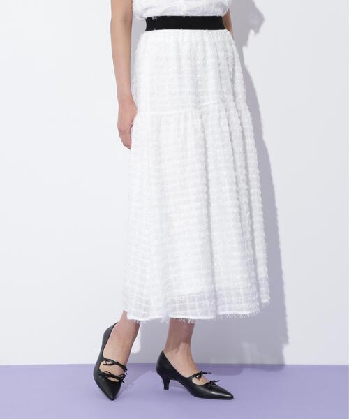 JILL by JILL STUART（ジルバイジルスチュアート）の「◇フェザーチェックスカート（スカート・レディース・ホワイト/ブラック・FREE）」の15枚目の写真