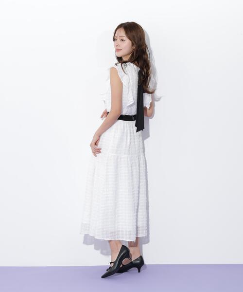 JILL by JILL STUART（ジルバイジルスチュアート）の「◇フェザーチェックスカート（スカート・レディース・ホワイト/ブラック・FREE）」の18枚目の写真