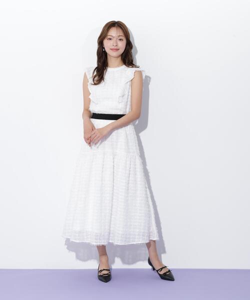 JILL by JILL STUART（ジルバイジルスチュアート）の「◇フェザーチェックスカート（スカート・レディース・ホワイト/ブラック・FREE）」の19枚目の写真