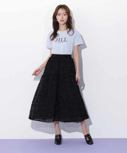 JILL by JILL STUART(ジルバイジルスチュアート)の「◇フェザーチェックスカート(スカート・レディース・ホワイト/ブラック・FREE)」の5枚目の写真