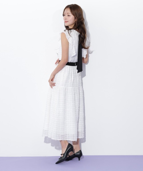 JILL by JILL STUART(ジルバイジルスチュアート)の「◇フェザーチェックスカート(スカート・レディース・ホワイト/ブラック・FREE)」の13枚目の写真