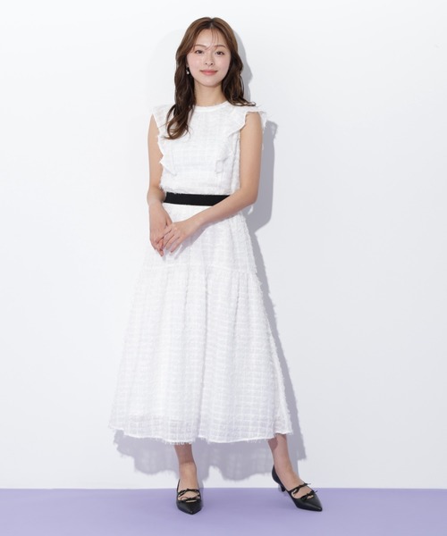 JILL by JILL STUART(ジルバイジルスチュアート)の「◇フェザーチェックスカート(スカート・レディース・ホワイト/ブラック・FREE)」の14枚目の写真