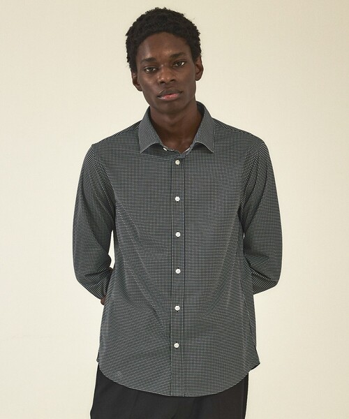 DESIGNWORKS(デザインワークス)の「【定番/25AW】36ゲージカノコ ジャージー シャツ(シャツ/ブラウス・メンズ・インディゴブルー/ストライプ/チェック・44/46/48/50/52)」の1枚目の写真