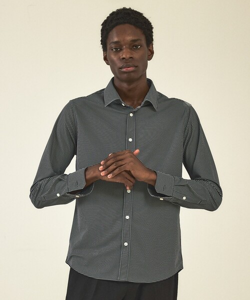 DESIGNWORKS(デザインワークス)の「【定番/25AW】36ゲージカノコ ジャージー シャツ(シャツ/ブラウス・メンズ・インディゴブルー/ストライプ/チェック・44/46/48/50/52)」の5枚目の写真