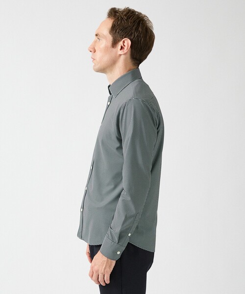 DESIGNWORKS(デザインワークス)の「【定番/25AW】36ゲージカノコ ジャージー シャツ(シャツ/ブラウス・メンズ・インディゴブルー/ストライプ/チェック・44/46/48/50/52)」の6枚目の写真