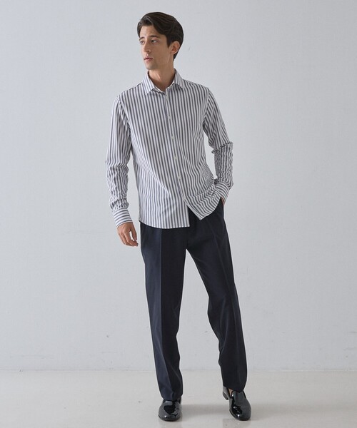 DESIGNWORKS(デザインワークス)の「【定番/25AW】36ゲージカノコ ジャージー シャツ(シャツ/ブラウス・メンズ・インディゴブルー/ストライプ/チェック・44/46/48/50/52)」の15枚目の写真